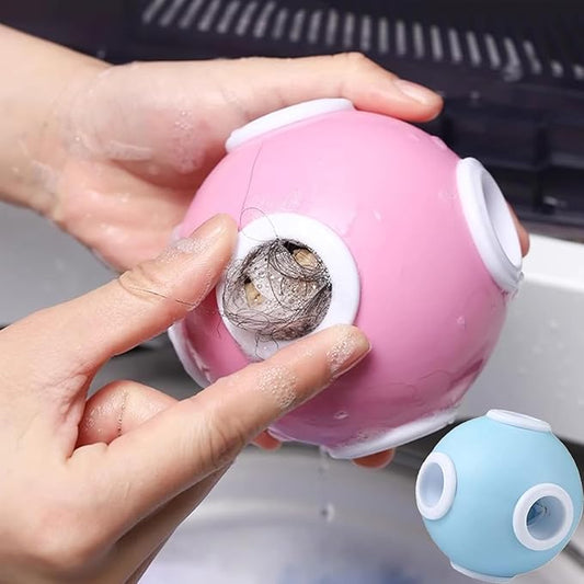 2PCS (Blue + Pink) Laundry Pet Hair Remover & Lint Catcher for Washing Machine - Floating Hair Filter Mesh, lint Catcher for Washing Machine