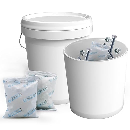 2Pcs 100 Gram Silica Gel Packets, Premium Dessicant Packs for Storage, Moisture Absorber for Moisture Control