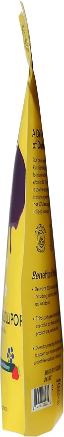 Kids Throat Soothing Lollipops by Beekeeper's Naturals - Doctor Formulated Immune Support, Vitamin D & Honey, Under 2g Sugar, Clean Ingredients,15 ct