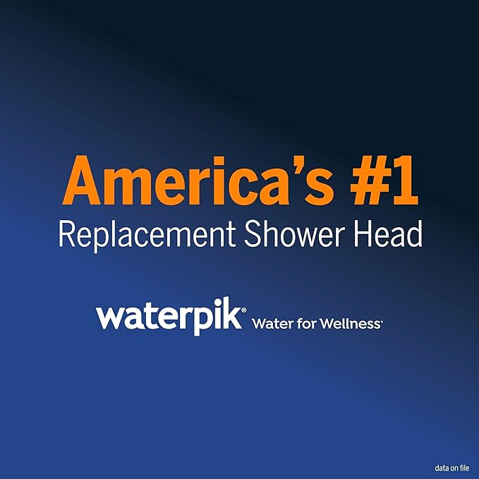 Waterpik High Pressure Hand Held Shower Head With Hose, PowerPulse Massage 7-Mode, Matte Black XPB-765ME