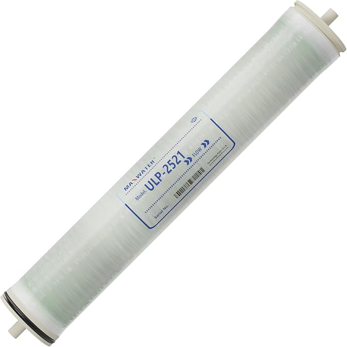 Max Water 25" x 21" ULP-2521 RO Membrane Element- Ultra Low Pressure, 400 GPD for Commercial, Agricultural, and Whole House Reverse Osmosis - Compatible with TW30-2521 SW30-2521 HF1-2521