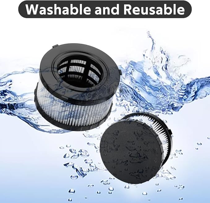 2 Pcs DC5151H HEPA Filter Compatible with DEWALT DC5151H DC515 DCV517 DCV517B Wet Dry Vacuum, With 4 PCS Foam Sleeve Filter