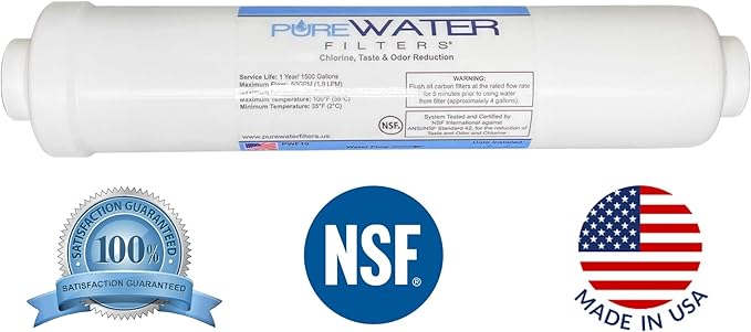 Inline Water Filter Kit for Refrigerators with Ice Makers