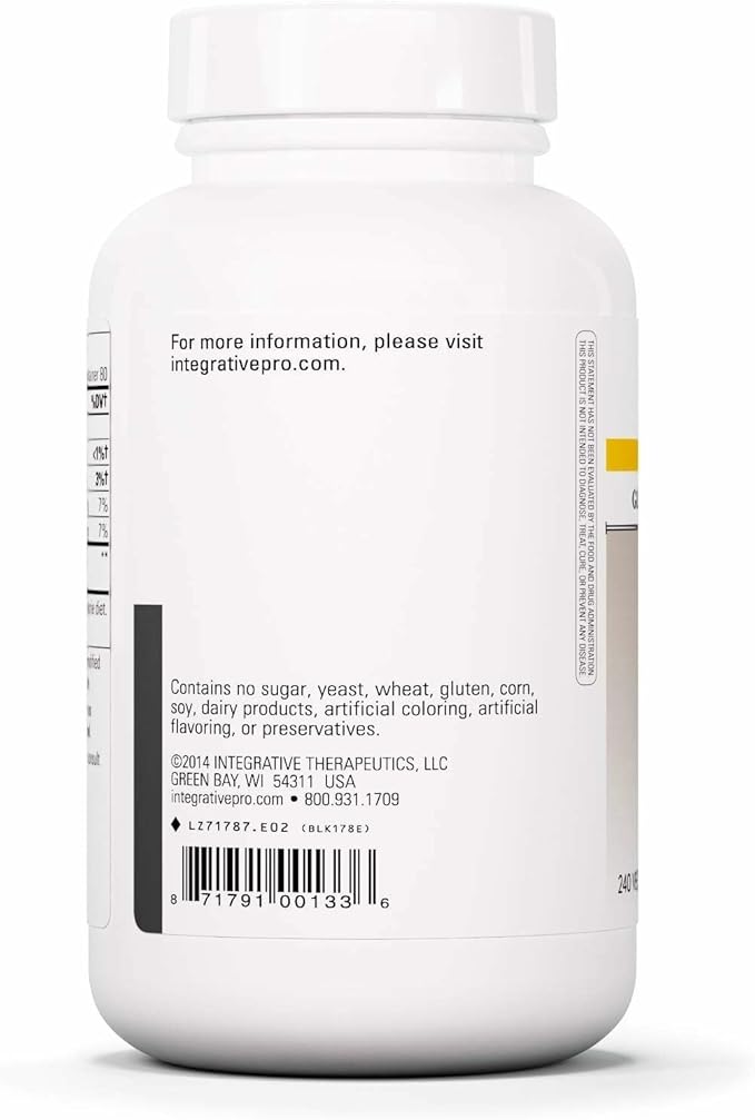 Integrative Therapeutics Glucosamine Sulfate - Cartilage Support Supplement* - Building Block of Cartilage - Gluten-Free & Dairy-Free - 240 Capsules (80 Servings)
