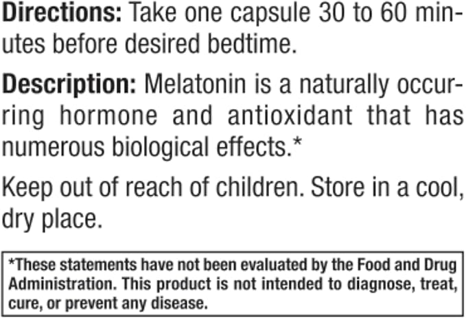 Melatonin 60mg | High Dosage Melatonin in Easy-to-Swallow Capsules | Vegan, Non-GMO & Gluten-Free | US-Made Extra Strength Melatonin (3-Pack)