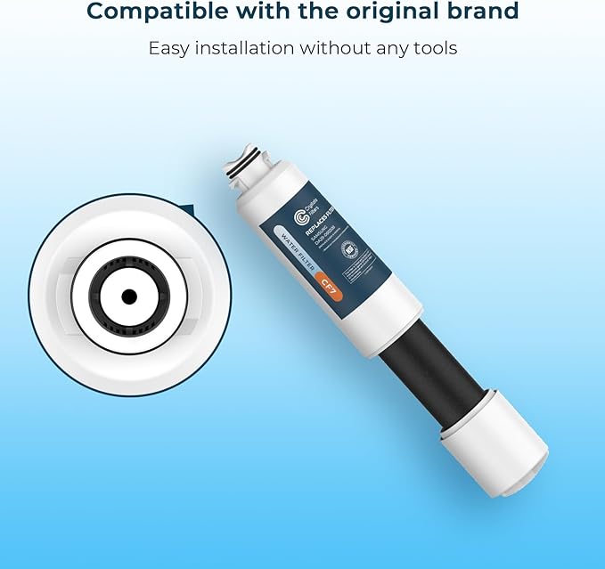 Crystala Filters Compatible with Samsung DA29-00020B Refrigerator Water Filter, DA29-00020A/B, DA29-00020B-1, HAF-CIN/EXP, 46-9101, RF4267HARS, RF25HMEDBSR, RF28HMEDBSR, RS25J500DSR, 1 Pack