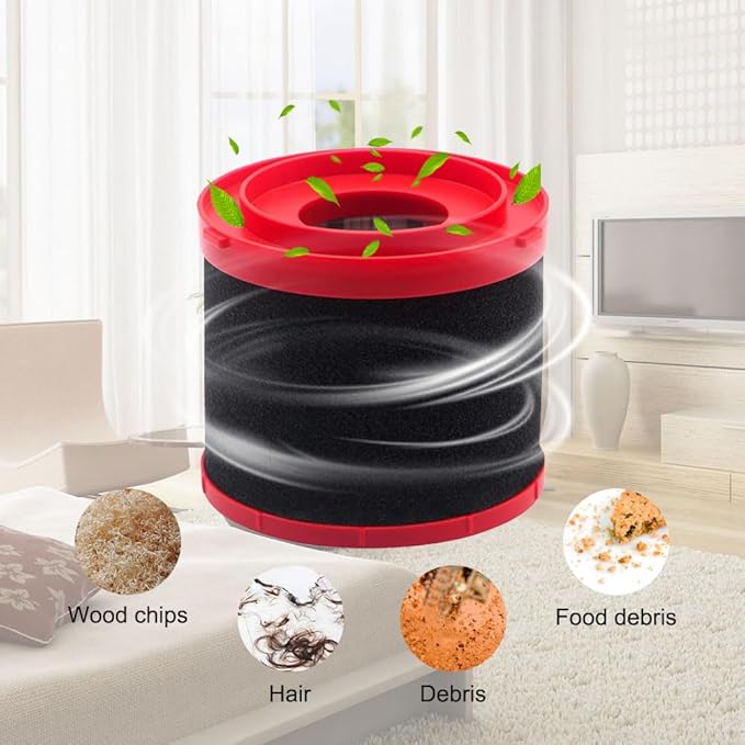 2 Pack 49-90-1900 HEPA Vacuum Filters with 4 Pack 49-90-2015 Sponge Filters Fit for Milwaukee Cordless M18 2 Gallon 0880-20 & FUEL Packout 0970-20, M12 FUEL 1.6 Gallon 0960-20 Wet Dry Vacuum