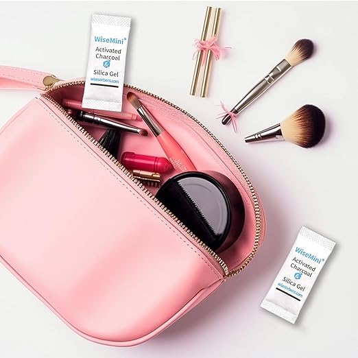 200Pcs 0.5g Desiccant Deodorizer Sachet, High Absorption Capacity for Moisture & Odor, Food Safe Silica Gel & Coconut Shell Activated Carbon Packs for Storage