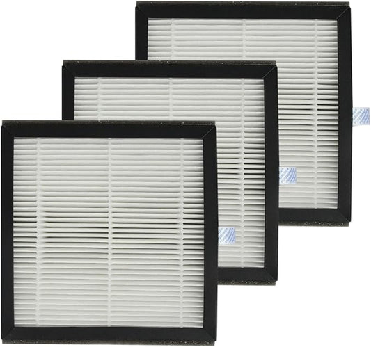 PUREBURG Replacement Filter Compatible with Tenergy Sorbi DH02 Dehumidifier Air Purifier 2-in-1(1000ML) & Afloia Q8 & Honati Hysure Q7,3-Pack H13 HEPA + Activated Carbon Version