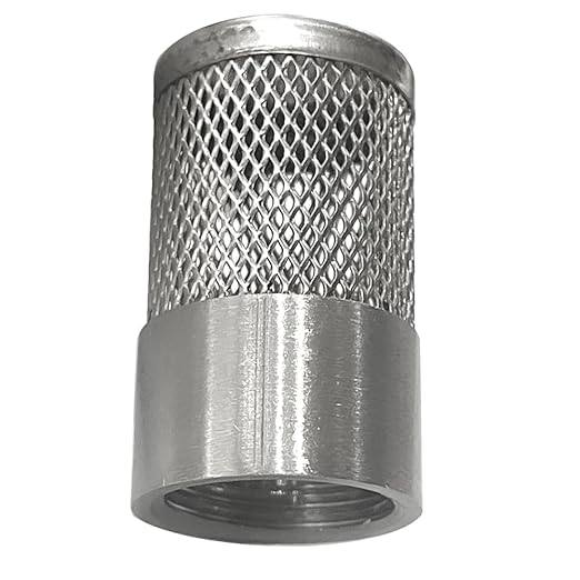 1/2" inch SUS304 Stainless Steel Filter Head with Internal Thread Diameter of 20mm Connected to DN15 1/2" Water Pipe Filter Used to Remove Debris and Reduce Solid Entry