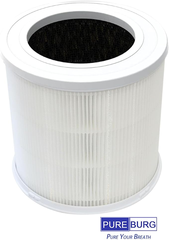 PUREBURG AP304 Replacement Air Filter Compatible with AIRJOWSET & GCZ AP304 Air Purifier, H13 4-Stage Filtration Activated Carbon,2-Pack