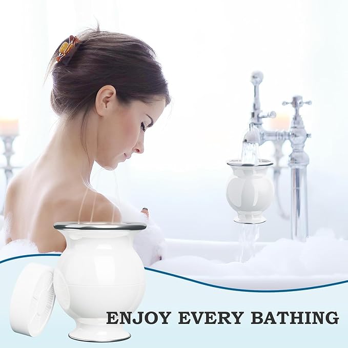 Bath Water Filter for Tub Faucet, 9 Stages Bath Filter- Removes Hundreds of Contaminants, BPA Free, Purify Your Bathwater for Healthier Skin and Hair, 5000 Gallons of Filtration