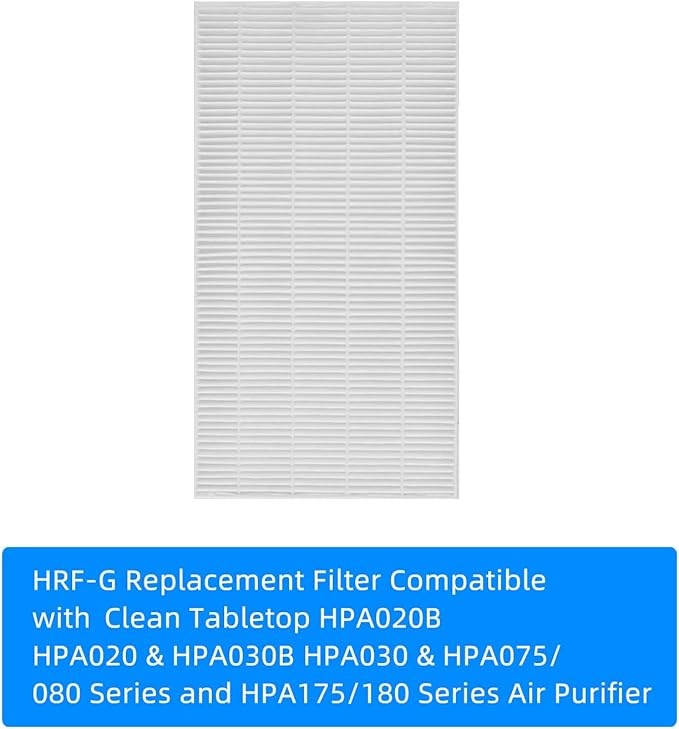 HRF-G Replacement Filter, HIHOELAR Compatible with Honeywell HPA020B HPA020 & HPA030B HPA030 & HPA075/080 Series and HPA175/180 Series Air Purifier Filter, Part Number HRF-G1/HRF-G2 2 Pack