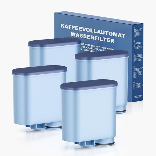 4Pack Coffee Machine Filter Compatible with Philips AquaClean Water filter 3200 Espresso Machine Filter for Fully Automatic Coffee Machines Dedicated Anti-Lime Scale Water (CA6903)