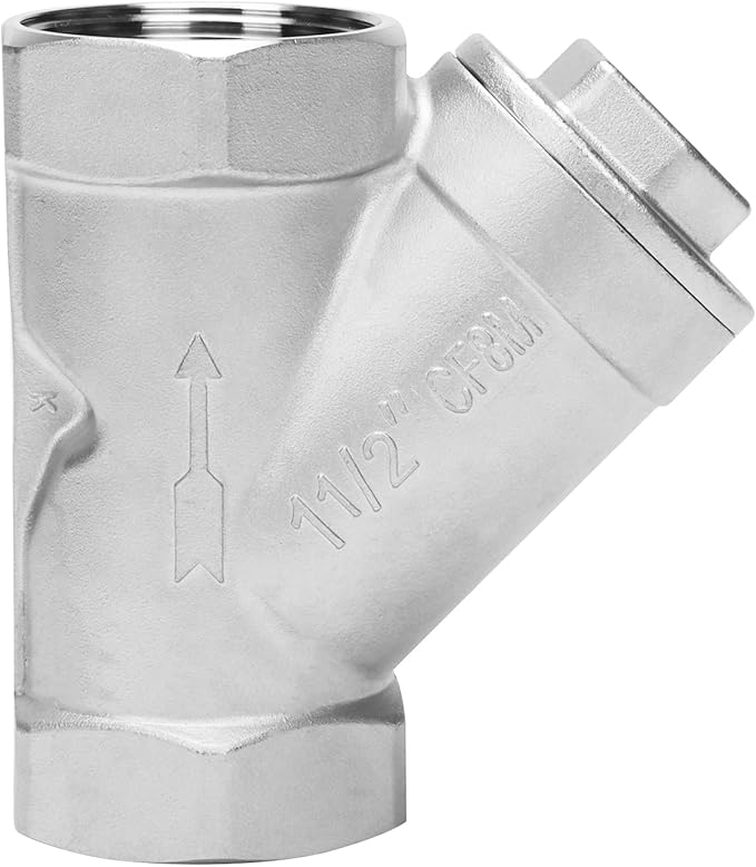1-1/2 Inch Wye Strainer 100 Mesh Screen Filter Valve - 800 WOG SUS316 CF8M