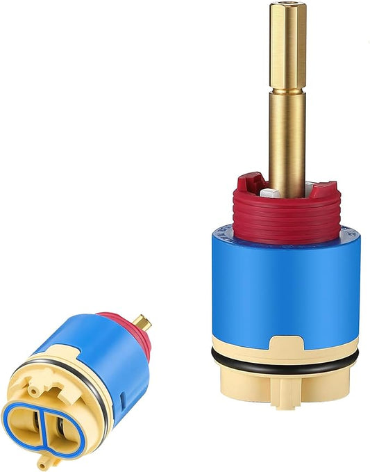 Hain yo 10670 Shower Cartridge,Compatible with Aqua source/Glacier Bay Single Handle Shower Faucet For Shower/Tub Faucet Cartridges Replacement,Pressure Balance Valve Core 40mm Copper Material