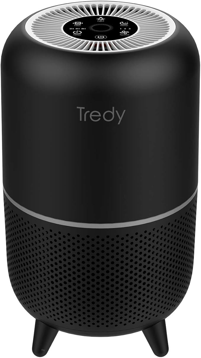 Tredy HEPA Air Purifier for Home Large Room,Ozone Free Captures 99.97% Smoke Pets Danders Hair Pollen and Other Particles(Available for California)