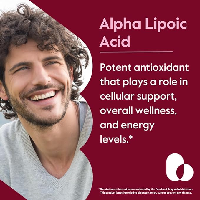 Alpha Lipoic Acid 600mg (per Capsule) with Biotin to Enhance Absorption (240 Vegetarian Capsules) (2 x 120) No Fillers - No Stearates - No Flow Agents