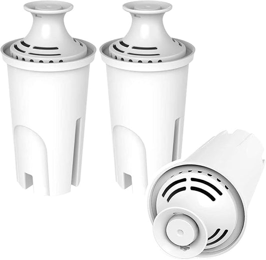 Water Filter Replacement for Brita Pitchers and Diapensers,3 Packs Water Filters fits for Brita OB03, Classic 35557, Mavea 107007 by APPLIANCEMATES