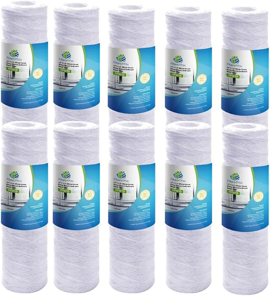 CFS – 5 Micron Sediment Water Filter Cartridges Compatible with Campbell 1SS Models – Removes Bad Taste and Odor – Whole House Replacement Filter Cartridge – 9-3/4" Cartridge, 10 Pack