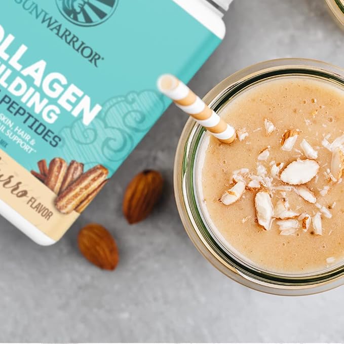 Vegan Collagen Protein Powder for Women Silica Plant Based Collagen Powder Churro Flavor with Vegan Hair Skin and Nails Vitamins Non-GMO No Added Sugar Soy Dairy & Gluten Free (Churro, 20 Servings)