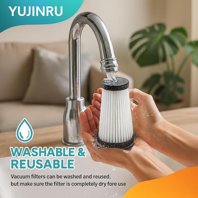 4 Pack Vacuum Filters Compatible with iwoly C150 Cordless Vacuum Cleaner, Replacement 4 Hepa Filter