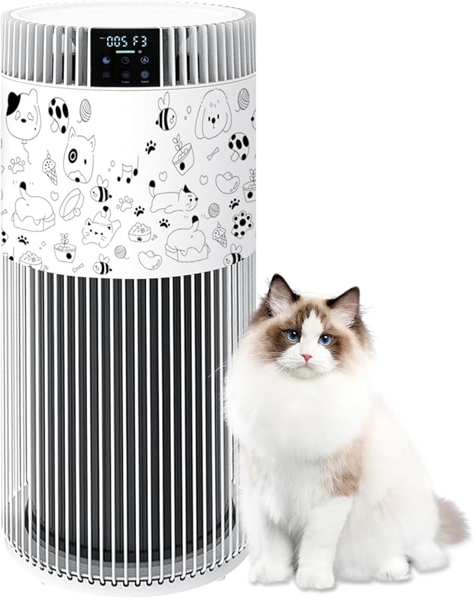 Air Purifier for Home Bedroom up to 1300 ft², HEPA Air purifier with PM 2.5 Display for Home Pets with Washable Pre-Filter, Pattern