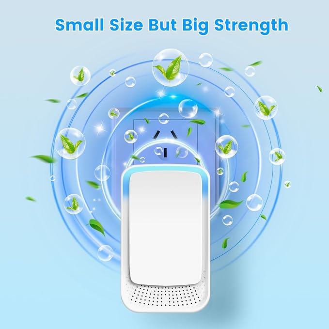 Plug In Air Ionizer Purifier for Home Mini Air Purifier for Small Room Quiet Working Air Freshener for Office, Bedroom,Living Room,Portable Air Purifiers Odor,Pets Smell - Air Cleaner(4Pack)