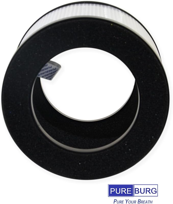 PUREBURG Replacement Filters Compatible with Mooka M01 Air Purifier,2-Pack H13 HEPA+12 Aroma Pad, 3-Stage Filtration Activated carbon 2-in-1 Desktop Air Cleaner