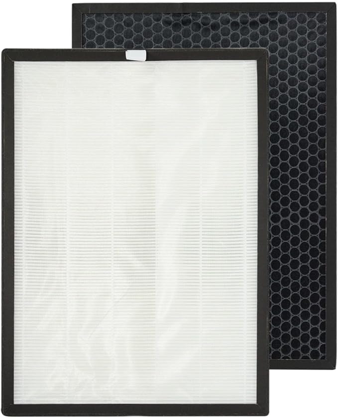 PUREBURG Replacement Filter Compatible with COSTWAY EP24770US Air Purifier 79451236,1-Pack H13 HEPA Activated Carbon 2-IN-1 3-Stage Filtration Air Clean Dust VOCs
