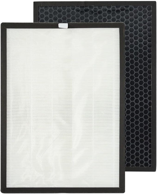 PUREBURG Replacement Filter Compatible with COSTWAY EP24770US Air Purifier 79451236,1-Pack H13 HEPA Activated Carbon 2-IN-1 3-Stage Filtration Air Clean Dust VOCs