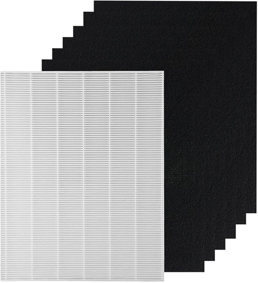 PUREBURG D3 Replacement Filter Set Compatible with Winix D360 Air Purifier 1712-0101-02,H13 HEPA + 6 x Activated Carbon Pre-Filters,Air Clean Dust VOCs