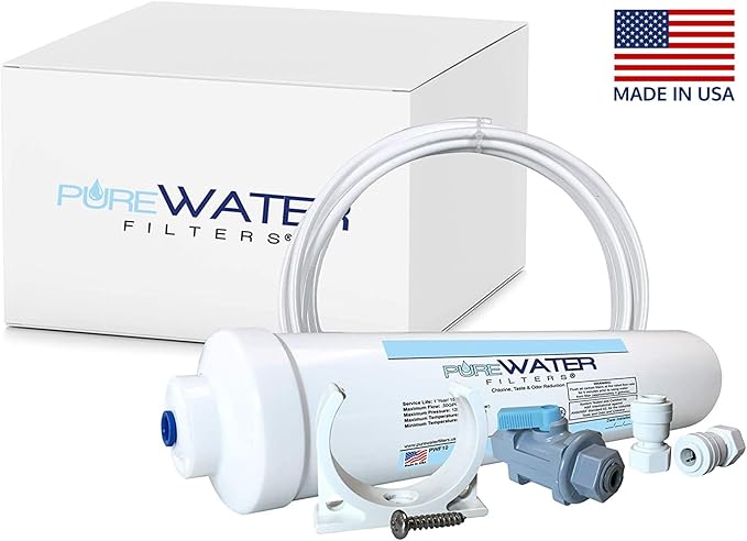Inline Water Filter Kit for Refrigerators with Ice Makers