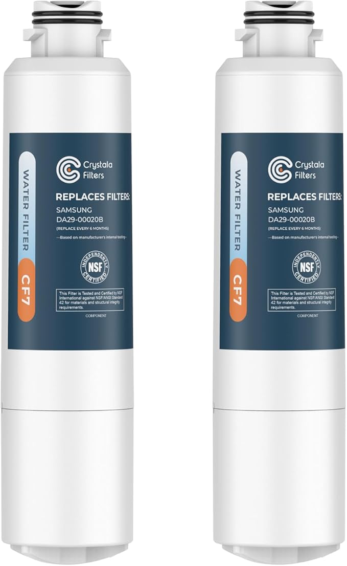 Samsung Crystala DA29-00020B NSF 42 Certified Replacement Water Filters (2 Pack)