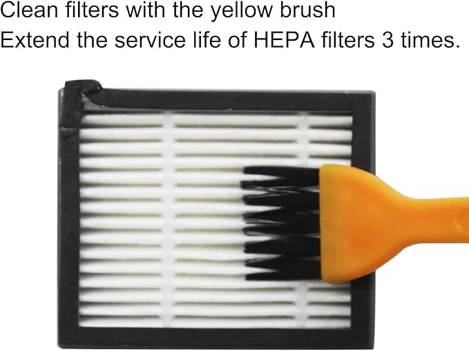 Replacement Kits Accessories for iRobot Roomba i7 i7+ j7 j7+ j8+ i1 i2 i3 i3+ i4 i4+ i6 i6+ i8 i8+ /Plus E5 E6 E7 Vacuum Cleaner, Include Multi-Surface Rubber Brushes, Vacuum Filters and Side Brushes