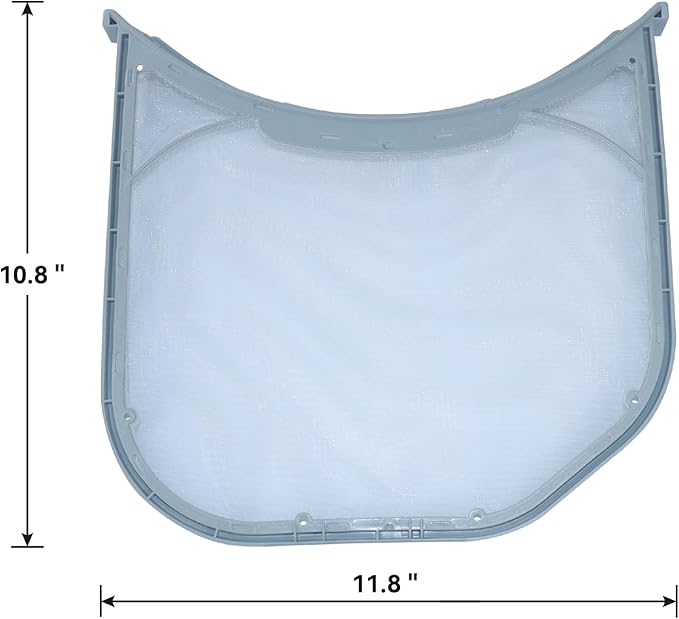 GELASKA ADQ56656401 Dryer Lint Filter Upgraded Stainless Steel Mesh Screen with Dryer Vent Cleaner Brush Replaces ADQ56656401, ADQ566564, AP4457244, 1462822, AH3531962, EA3531962, PS3531962