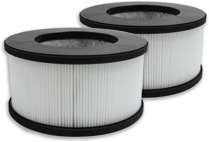 PUREBURG Replacement Filter Compatible with Bulex AF-3222 Air Purifier, 2-Pack H13 HEPA Activated Carbon 2-in-1 4-Stage Filtration Air Clean Dust VOCs