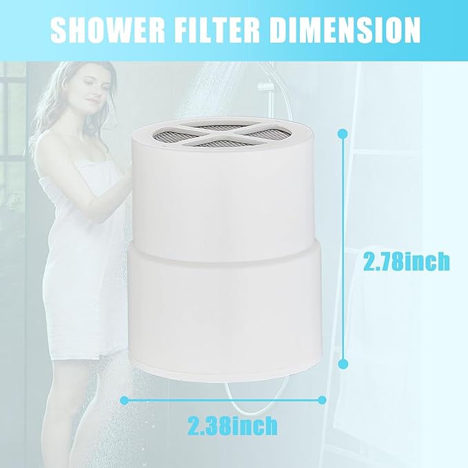 Generic 3 Pack Shower Filter Replacement Compatible with jolie shower head filter, White