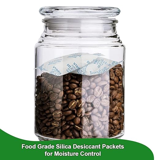 30 Gram(30Packs) Food Grade Moisture Absorber Silica Gel Desiccant Packets for Storage,Desiccant Beads Silica Gel Packs for Moisture Control