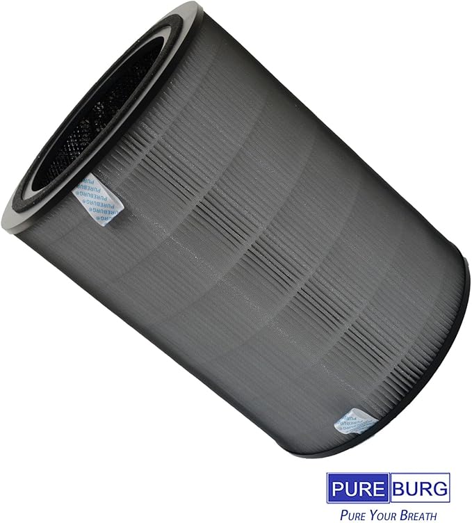 PUREBURG Replacement Filter Compatible with Dreo Macro Max S Smart True HEPA Air Purifier, H13 HEPA 3-Stage Filtration Activated Carbon 2-IN-1