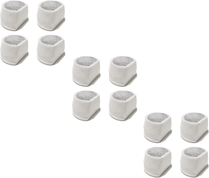 Nispira Water Filter Replacement Compatible with Drinkwell Pet Dog Cat Water Fountain Avalon, Pagoda, Seascape, Sedona, 12 Packs