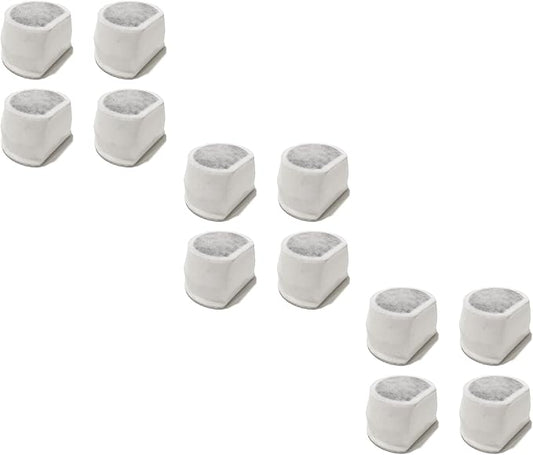 Nispira Water Filter Replacement Compatible with Drinkwell Pet Dog Cat Water Fountain Avalon, Pagoda, Seascape, Sedona, 12 Packs