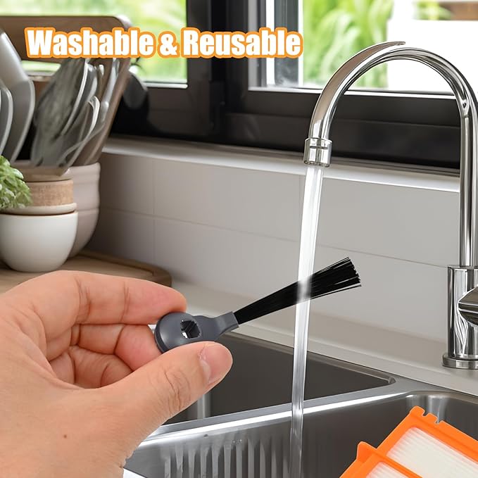 Replacement Parts for Shark AI AV2501AE RV2502AE RV2610WA AV2501S RV2520 AOUS AV2510 AOUS AV2511AE Vacuum Cleaner,Accessory kits with Main Brush,Filters,Side Brushes,Pre Filter,Foam Filter ﻿