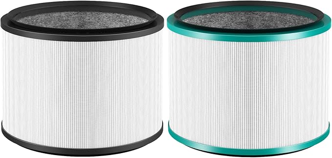 2 Pack HP01 HP02 HEPA Filter Compatible with Dyson Desk Purifier, Dyson Pure Cool Link Desk DP01 DP02, Dyson Pure Hot + Cool Link HP01 HP02, Part # 968125-03, Standard Filter and Pet Care Filter Set
