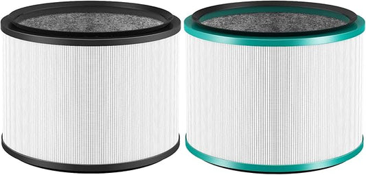 2 Pack HP01 HP02 HEPA Filter Compatible with Dyson Desk Purifier, Dyson Pure Cool Link Desk DP01 DP02, Dyson Pure Hot + Cool Link HP01 HP02, Part # 968125-03, Standard Filter and Pet Care Filter Set
