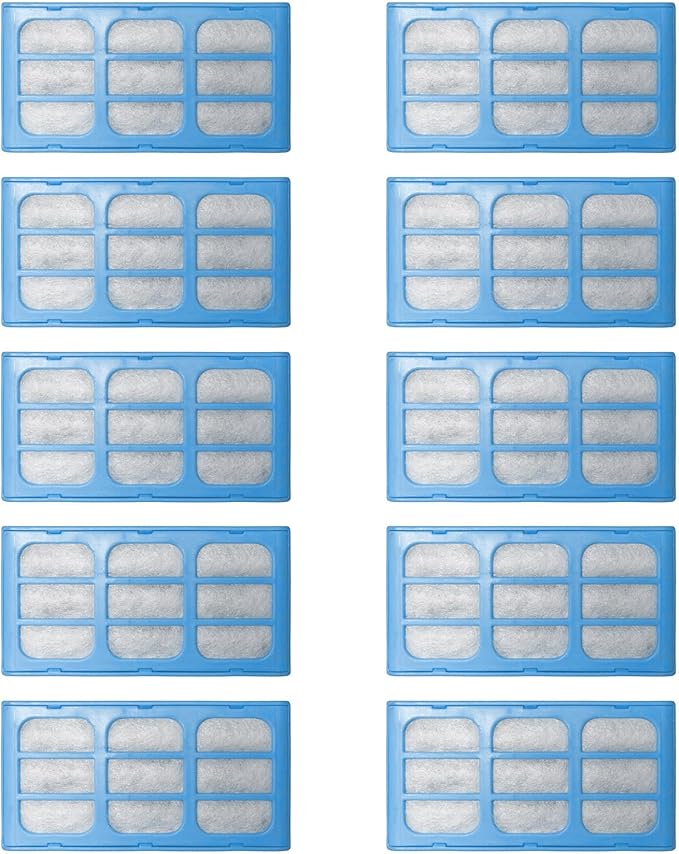Replacement Water Filter Cartridges for Cat Mate & Dog Mate Fountains, Pack of 10