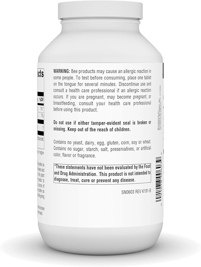 Source Naturals Bee Pollen 500 mg Dietary Supplement - 250 Tablets