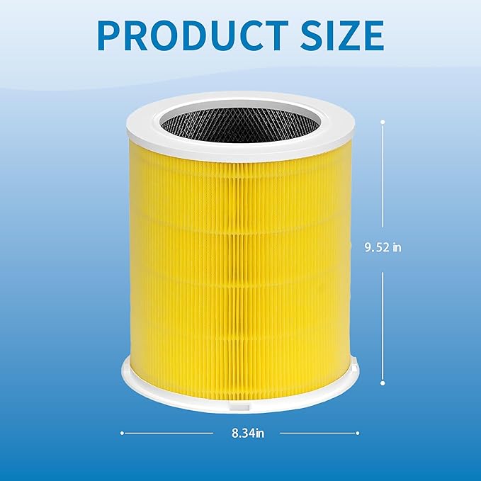 AP401 AP402 Filter Replacement, Compatible with Dayette AP401 AP402 and JOWSET AP402 AP403 Air Purifier, 4-Stage Filtration System, 2 Pack (AP401 AP402 Filter Pet)