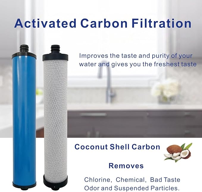 R.O. Split Pre & Post Replacement Filter SET for Microline Reverse Osmosis System,without membrane