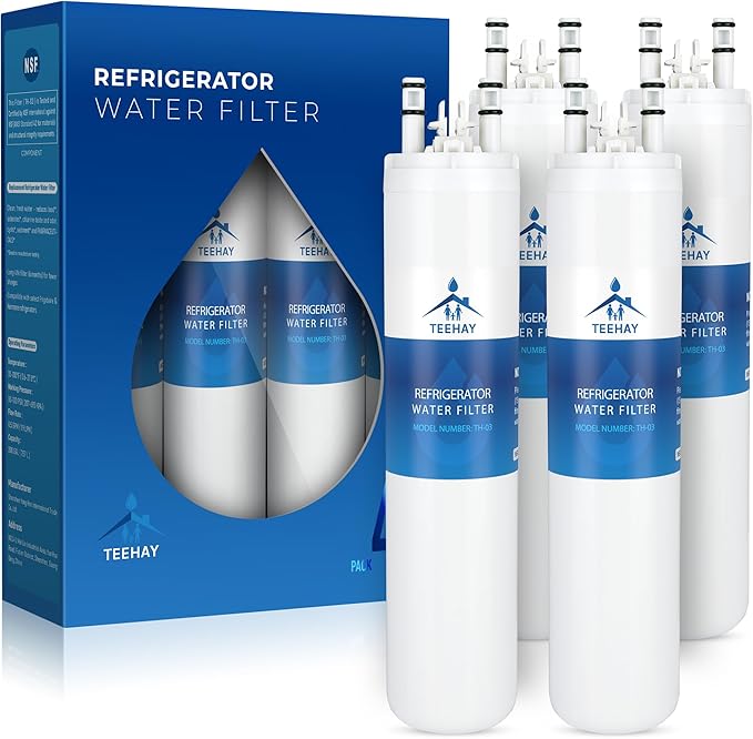 ULTRAWF Water Filter Replacement, Compatible with Frigidaire ULTRAWF, Pure Source Ultra, Kenmore 9999, 469999, 46-9999, Frigidaire FPHB2899LF, FPHG2399MF, FPHN2899LF, 4 Pack